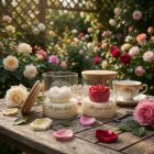 Rózsa kert illatgyertya